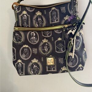 Dooney & Bourke Haunted Mansion Crossbody Bag - Black and Gold
